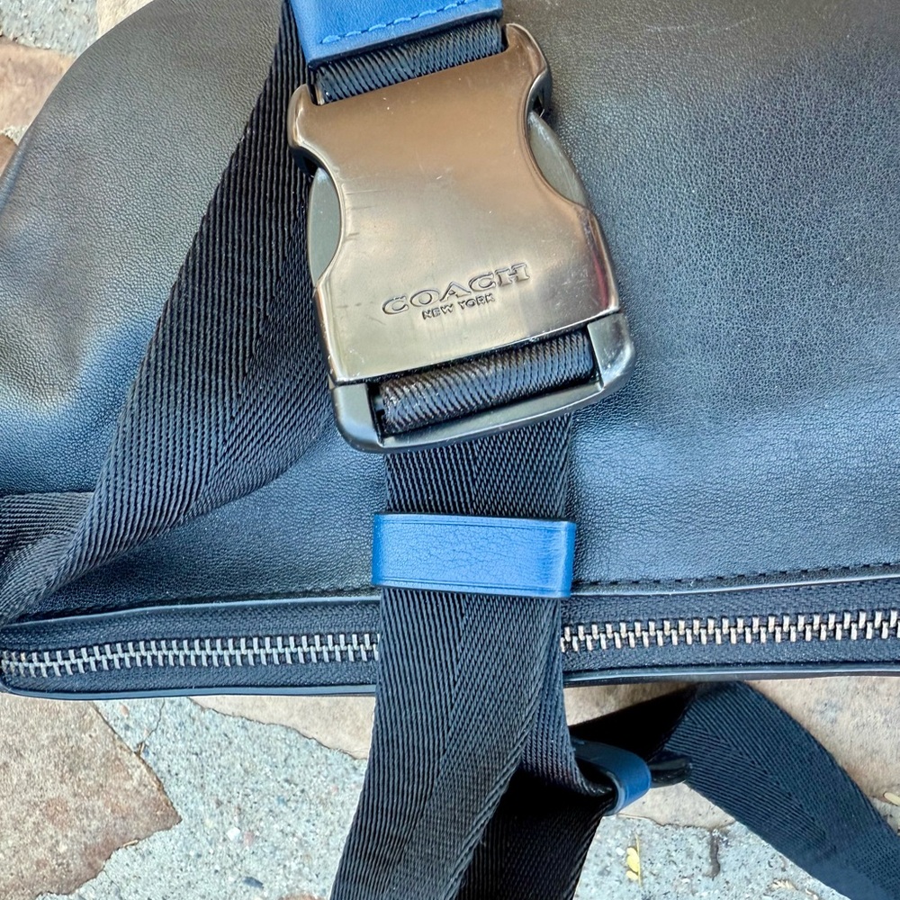 Coach League belt bag leather jacquard NWOT - Picture 7 of 13